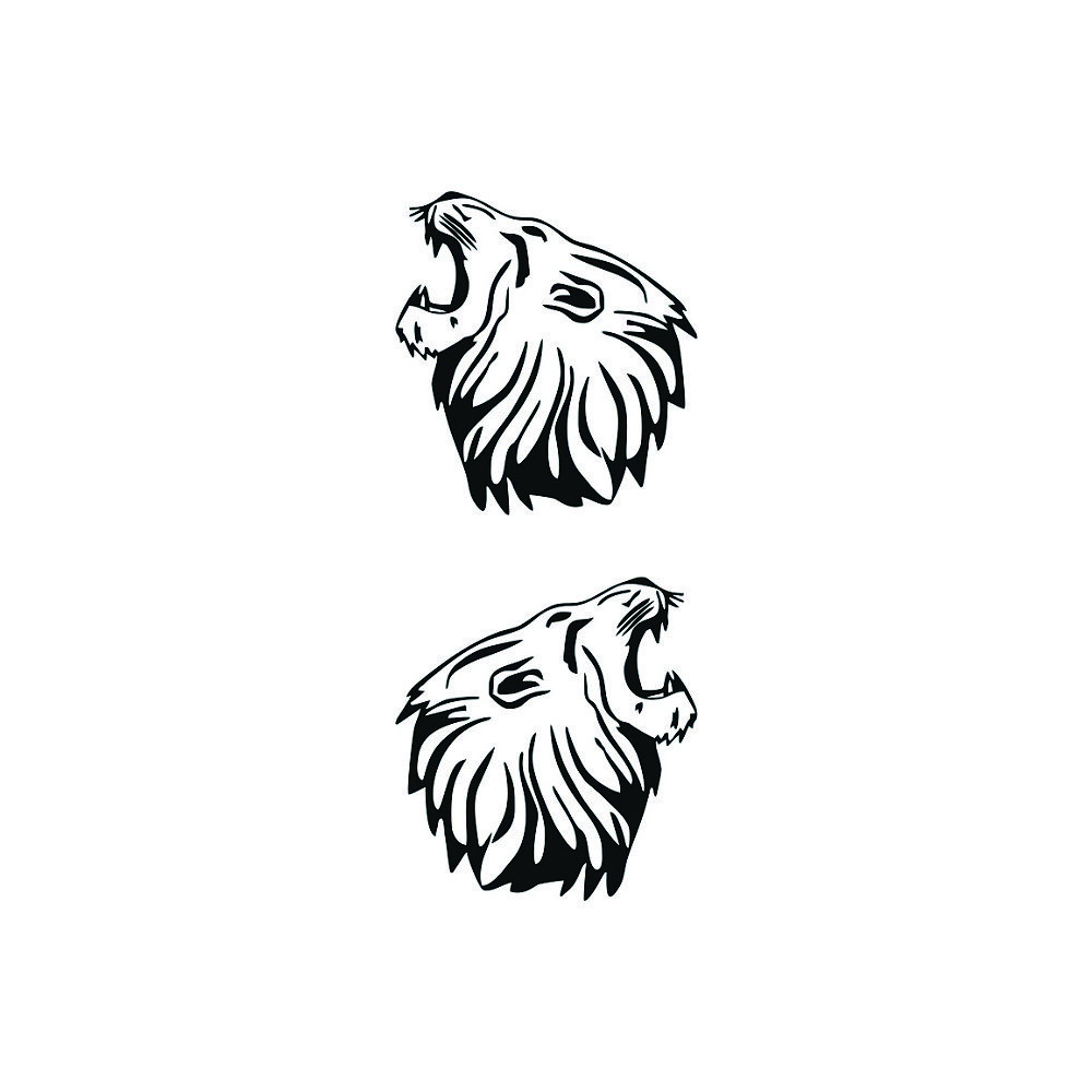 Aufkleber - Löwenkopf